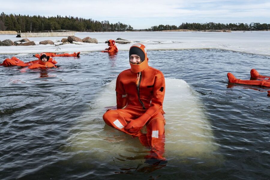 Helsinki: Floating Experience in a Survival Suit - Who will enjoy this most?