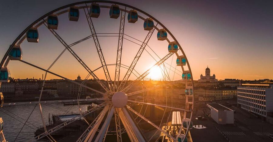 Helsinki: SkyWheel Helsinki Entry Ticket - The view from 40 meters over Helsinki