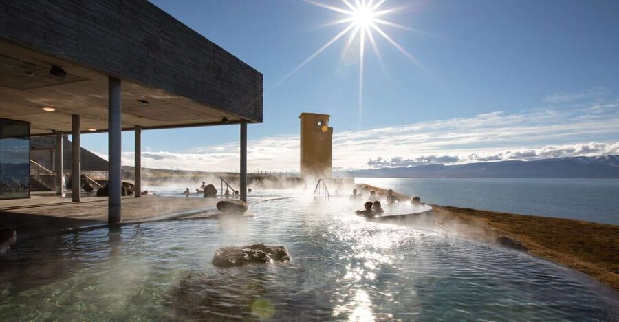 Husavik: GeoSea Geothermal Baths Entrance Ticket - What the 38 to 39°C seawater feels like