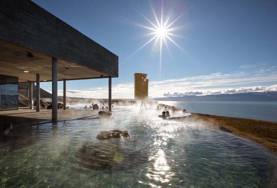 Husavik: GeoSea Geothermal Baths Entrance Ticket - The view matters more than the size