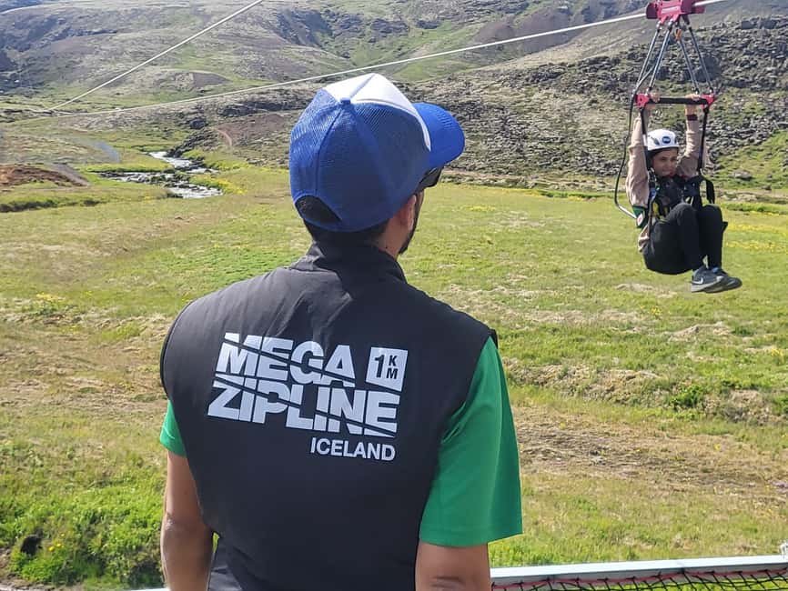 Hveragerdi: Mega Zipline Experience - The optional 13-metre free-fall