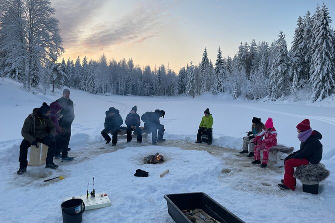 Ice fishing experience - A private pond instead of a packed winter attraction