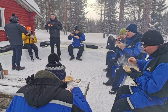 Ice fishing experience - Soup, dessert, and coffee after the cold