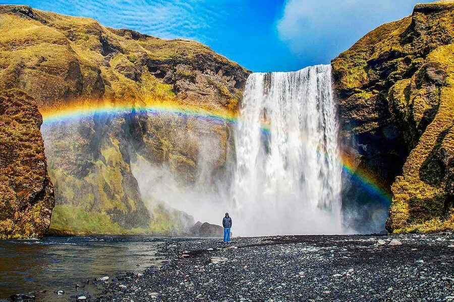 Iceland: Full-Day South Coast, Black Beach & Waterfalls Tour - Walking behind Seljalandsfoss