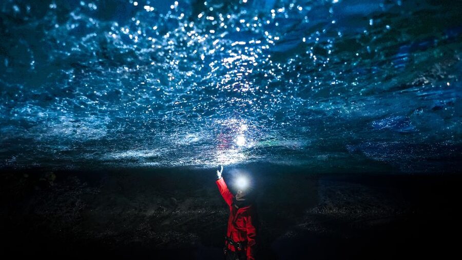 Iceland: Ice Cave Captured with Professional Photos - Reaching Sapphire Ice Cave by Super Jeep