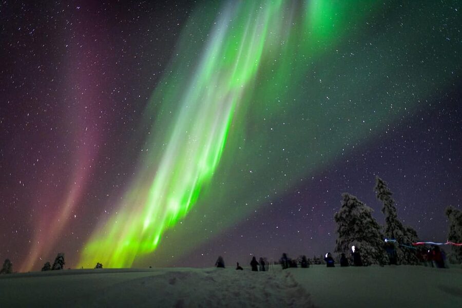 Inari: Northern Lights Hunt Snowmobile Safari - Learning to drive on special tracks