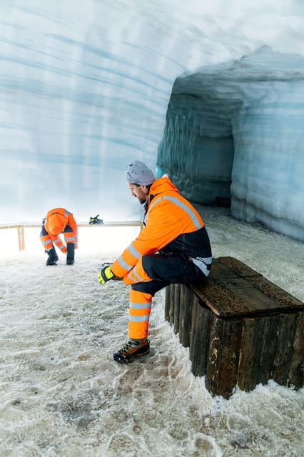 Into the Glacier: Snowmobile + Langjökull Ice Tunnel Combo - Walking into the world’s longest man-made ice tunnel