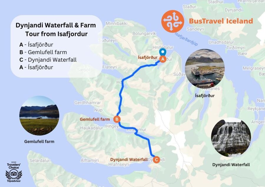 Isafjordur: Dynjandi Waterfall Tour and Icelandic Farm Visit - Reaching Dynjandi and choosing how far to walk