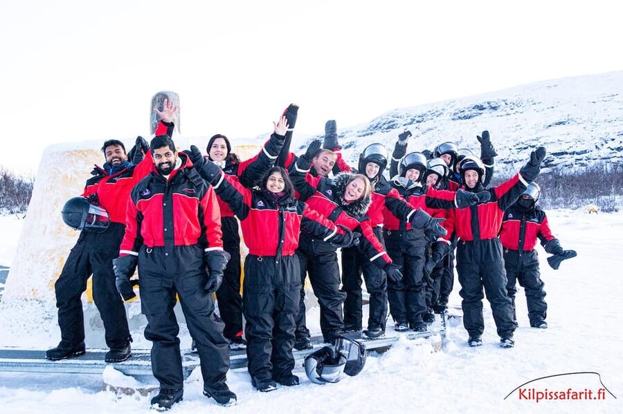 Kilpisjärvi: Border of Three Countries Snowmobile Safari - Riding from Kilpisjärvi to three national borders