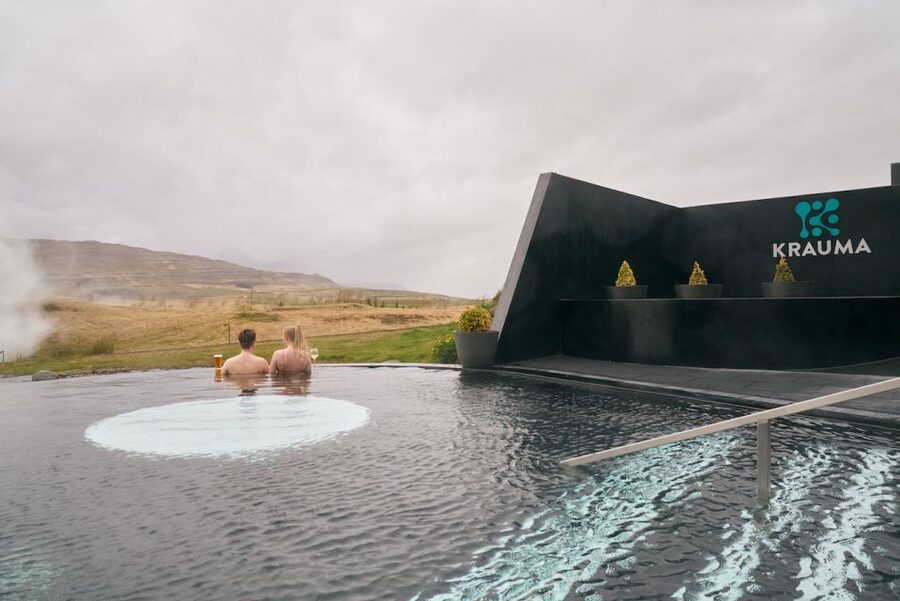 Krauma Geothermal Baths Entrance Ticket - Two steam rooms and a fire-warmed retreat
