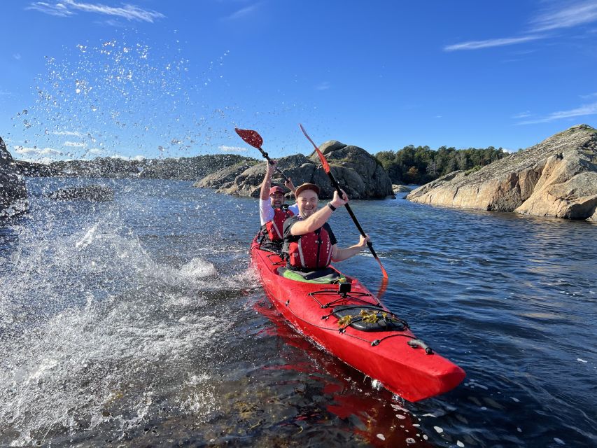 Kristiansand: Scenic Double Sea Kayak Tour around Odderoya - Getting comfortable in the double kayak