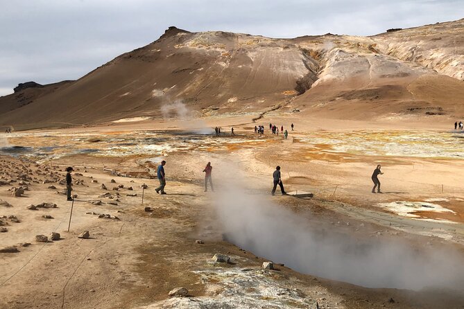 Lake Myvatn Day Tour and Godafoss Waterfall for Cruise Ships from Akureyri Port - Námaskarð and Hverir: Iceland’s sulfur-colored earth