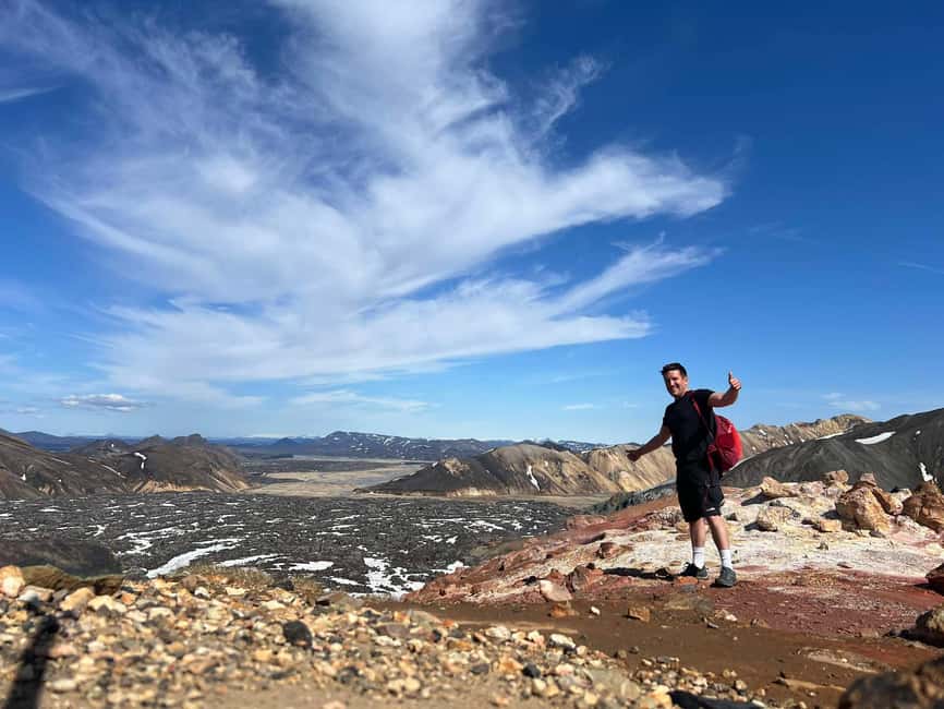 Landmannalaugar Jeep Tour - Ljótipollur and its red volcanic slopes