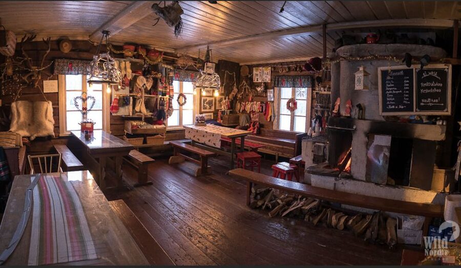 Levi: 3 Hour Snowmobile Safari Around Levi with Coffee Break - The coffee stop in a Lappish café or tent