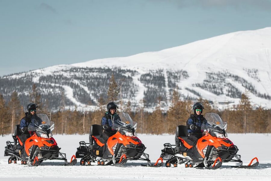 Levi: Easy Snowmobile Safari into the Nature - What the cold really feels like