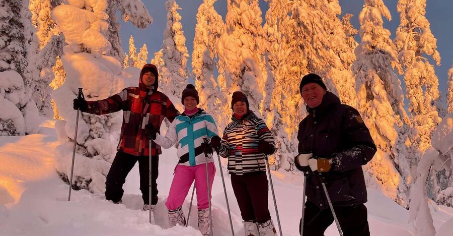 Levi: Lakeside forest snowshoeing - Who Will Enjoy This Most?