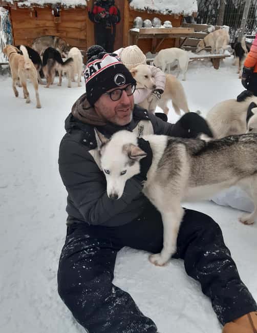 Levi: Self-Drive 2 KM Husky Sledding Experience - A short husky run with real hands-on driving
