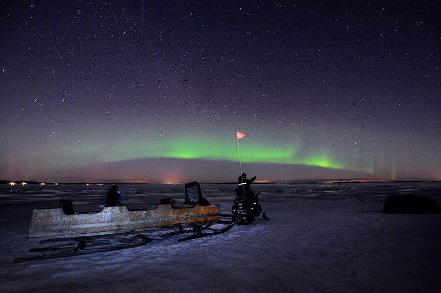 Luleå : Northern Lights Tour on a Snowmobile drawn Sled - Key points to know before you book