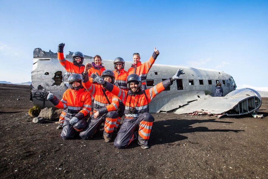 Mýrdalsjökull: South Coast ATV Quad Bike Safari - Stopping at the 1973 DC3 plane wreck