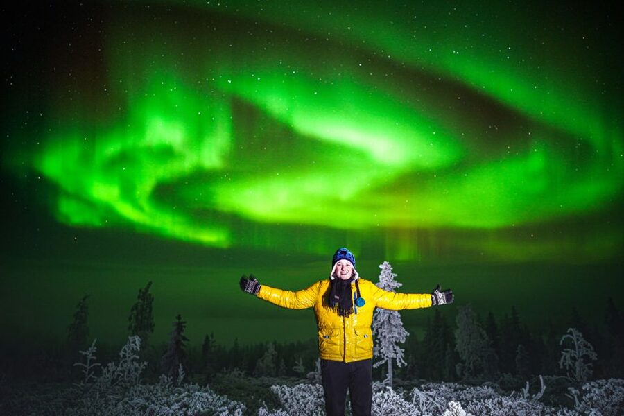 Night Snowshoeing Adventure under the Northern Lights - What the night actually feels like