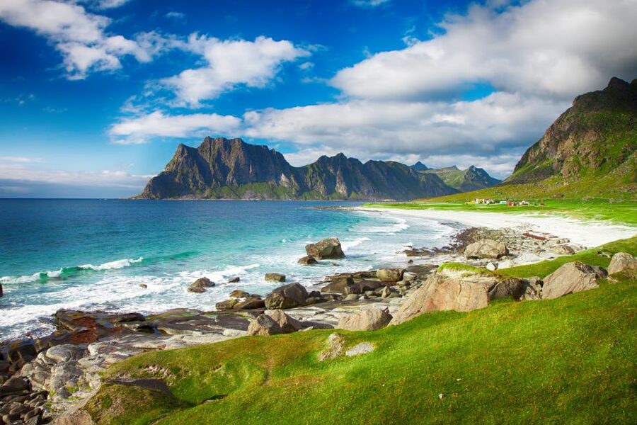 North Lofoten Top Highlights Photo Tour (Haukland) - Haukland Beach starts the day with classic Lofoten scenery