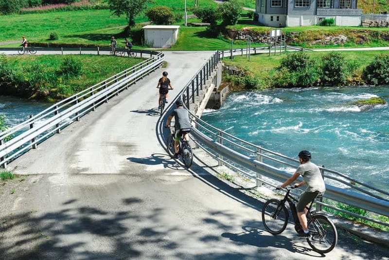 Olden: Guided e-bike tour - Finding the blue caravan near Circle K