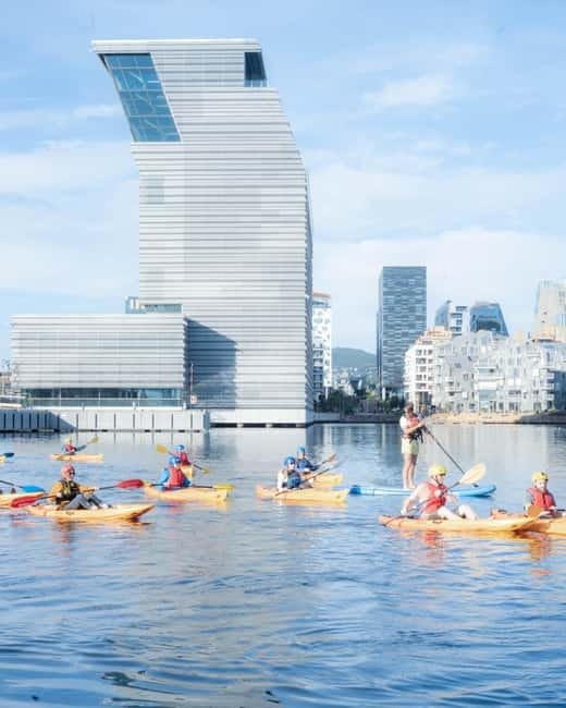 Oslo Sea Kayak Tour “Fjord City” - Seeing the Oslo Opera House from the fjord