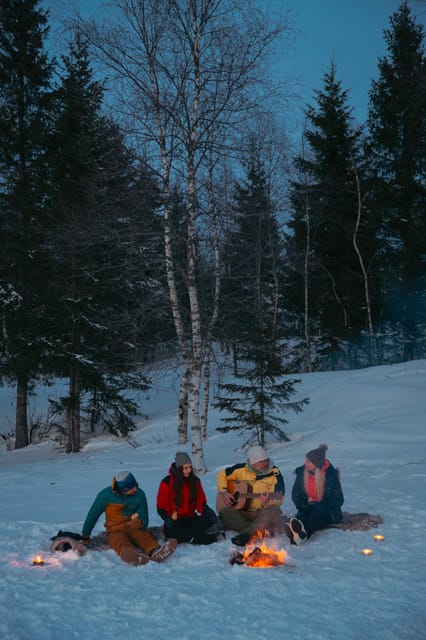 Oslo: Snowy Forest Torchlight Walk with Campfire - Fire, wind, and weather safety