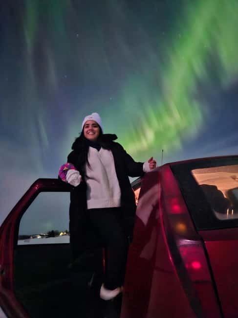 Oulu: Starguaranteed Northern Lights Mobile Chase - Stop one: checking the sky around Oulu