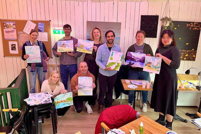 Paint Norwegian landscape with watercolor in Bergen - Meeting Joanna at JM Atelier