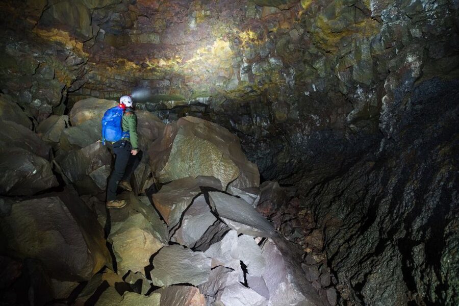 Raufarhólshellir: Lava Falls Adventure Tour - Your first steps through Raufarhólshellir