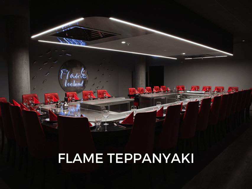 Reykjavík: 7-Course Teppanyaki Tasting Menu with Fire Show - Dinner begins with fire, not a menu