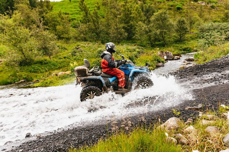 Reykjavik: Countryside Guided ATV Tour with Transfers - Climbing the mountain trail above the city