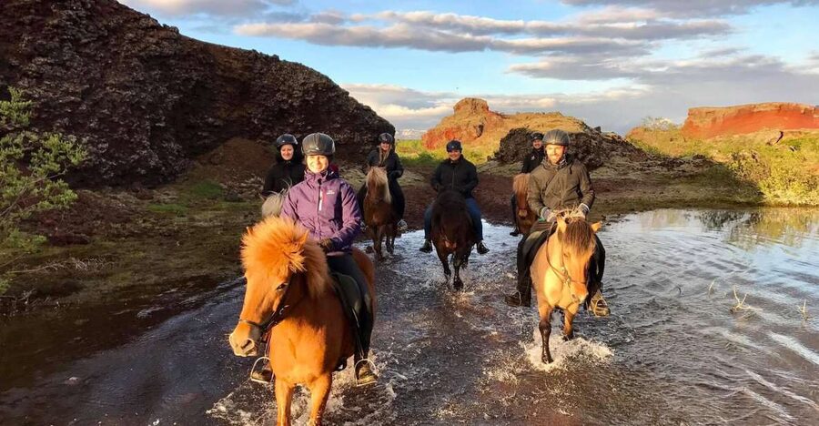 Reykjavik: Evening Sleipnir Horse Riding Tour with Pickup - Pickup from Reykjavík and the evening schedule