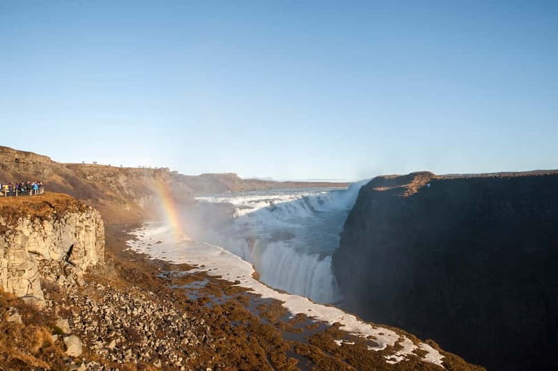 Reykjavik: Golden Circle, Fridheimar, & Sky Lagoon Day Trip - Gullfoss brings the full force of glacial water