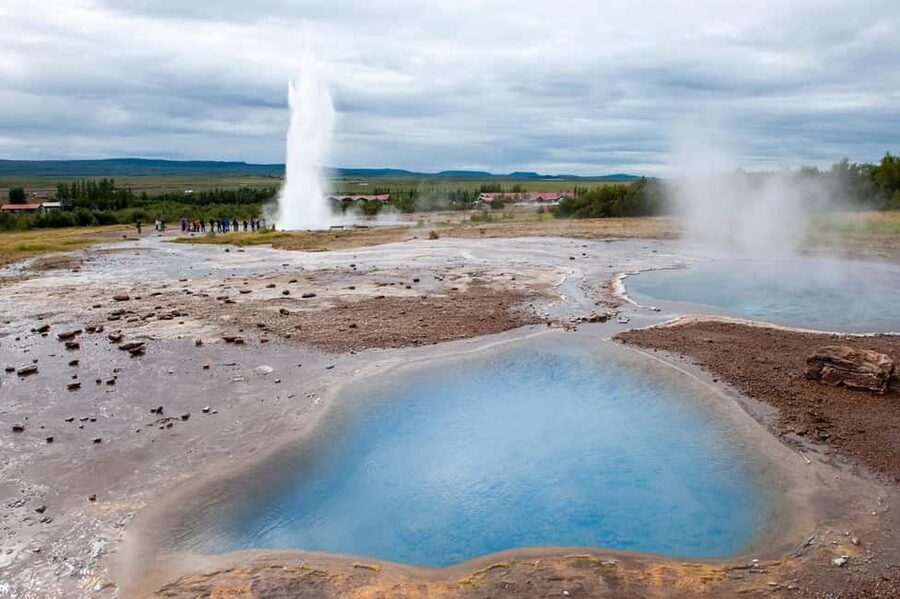 Reykjavik: Golden Circle Tour and Sky Lagoon Entry Ticket - Geysir and Strokkur, Iceland’s boiling show