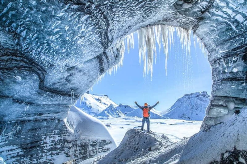 Reykjavik: Katla Ice Cave & South Coast Waterfalls Tour - Skógafoss gives you an early Iceland classic