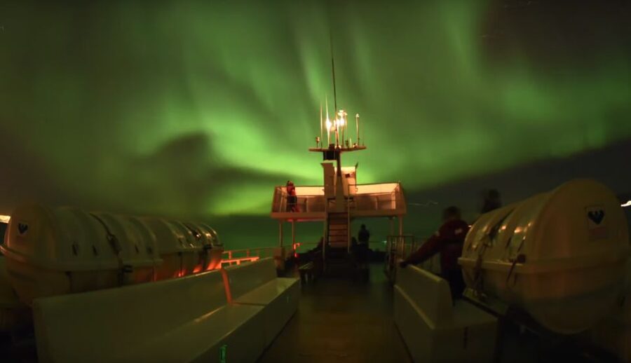 Reykjavík: Northern Lights Cruise - Leaving Reykjavík’s Old Harbour after dark