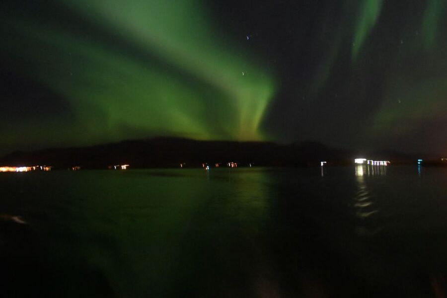 Reykjavik: Northern Lights Guided Boat Tour - Waiting for the aurora over the North Atlantic