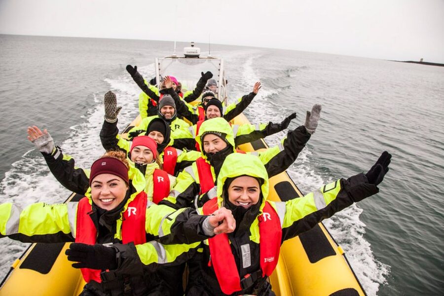 Reykjavik: Whale Watching by RIB Speedboat - The first run across Faxaflói Bay