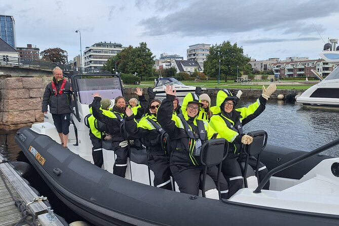 RIB Speed Sightseeing in Kristiansand - Grønningen and Oksøy lighthouses across the fjord
