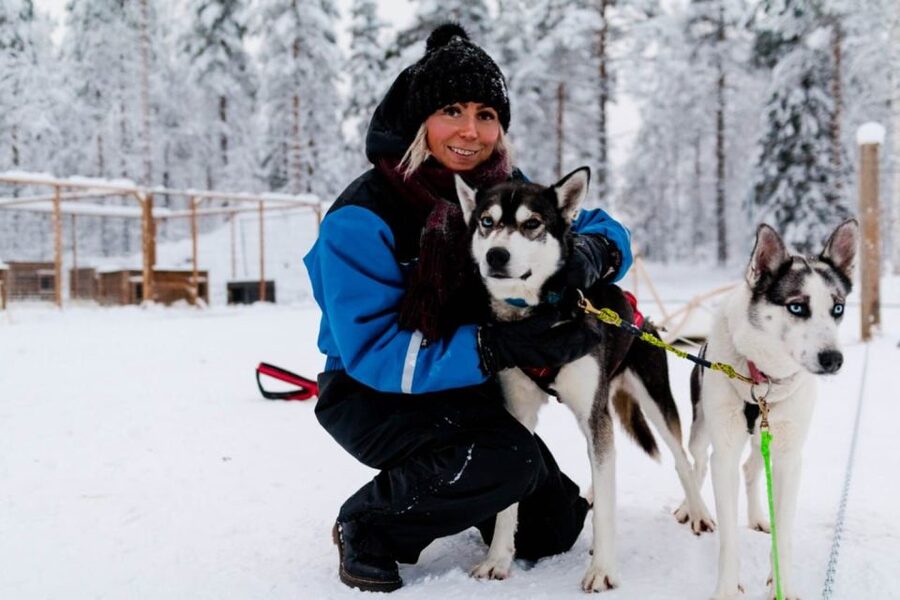 Rovaniemi: Apukka Husky Adventure - The 7 to 10 kilometer run through snowy forest