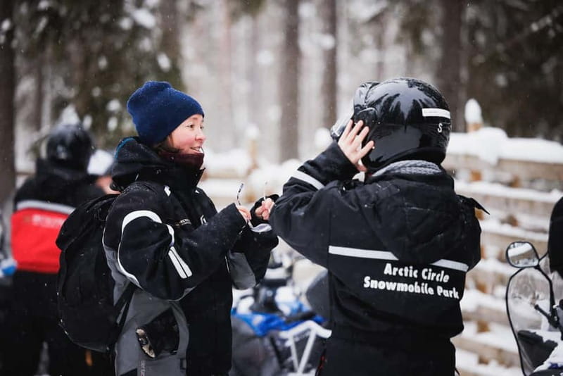 Rovaniemi: Husky & Reindeer Experience with Snowmobile Ride - The one-hour snowmobile ride through Arctic forest