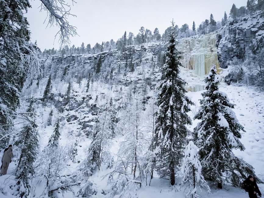 Rovaniemi: Korouoma Canyon & Frozen Waterfalls Tour with BBQ - The fireside BBQ in the forest