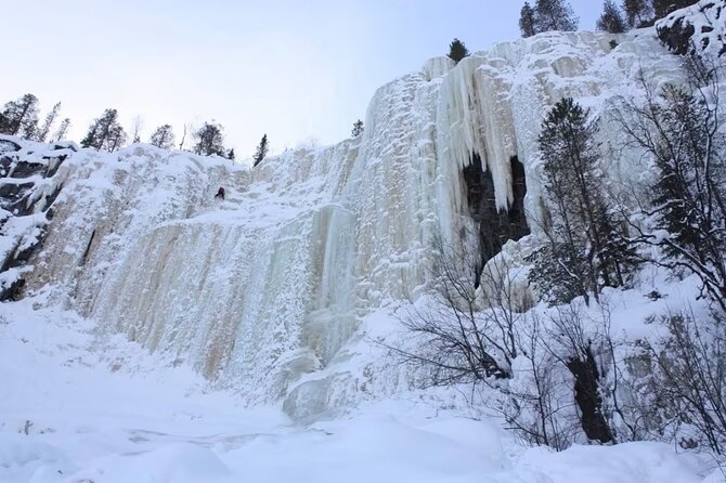 Rovaniemi: Korouoma Canyon & Frozen Waterfalls Tour with BBQ - The ride from Rovaniemi to the trail