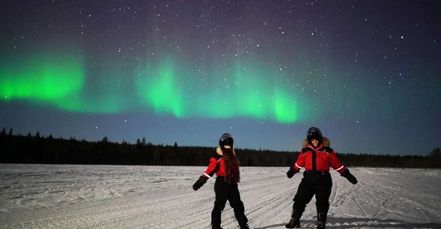 Rovaniemi: Northern Lights Sleigh Ride - Waiting for the Aurora in Arctic cold