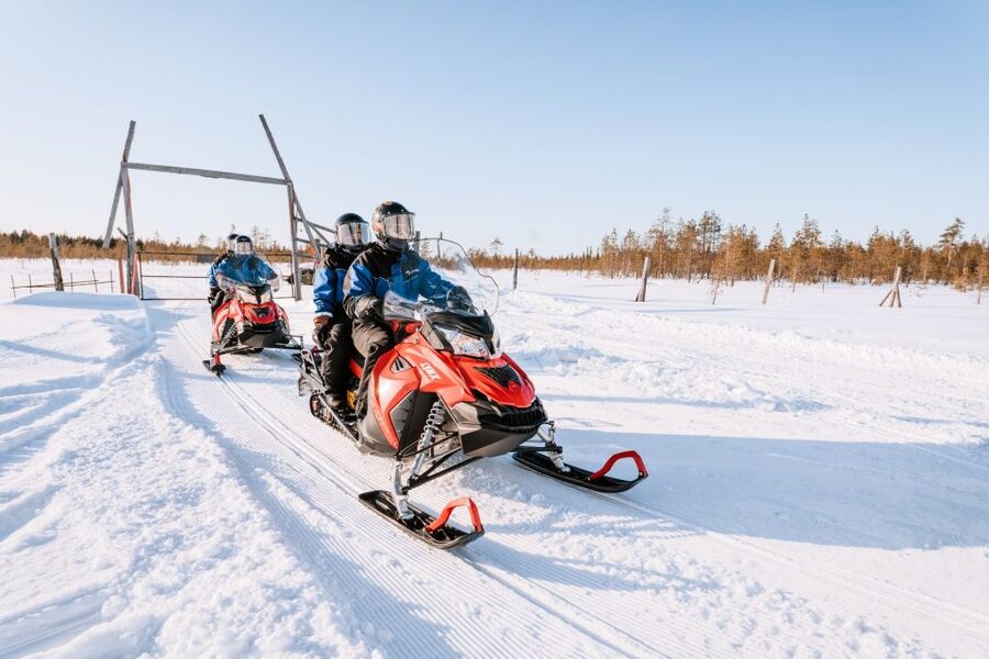 Rovaniemi: Snowmobile Safari into the Arctic Circle Forest - Bringing children in the guide’s sled