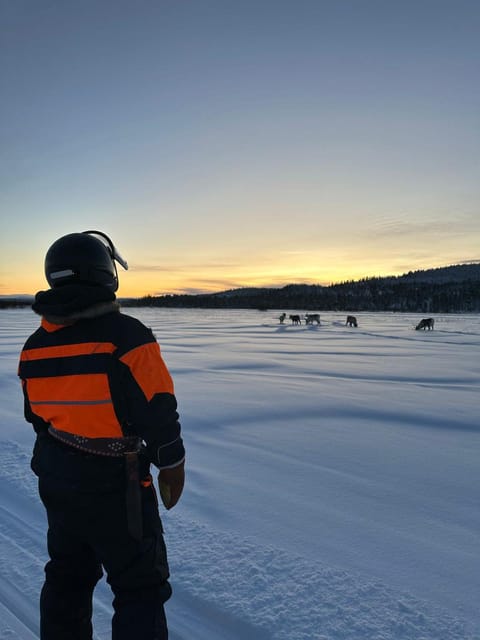 Saariselkä: Ice Fishing Tour to Lake Inari, reindeers& lunch - Lunch inside a warm Lappish teepee