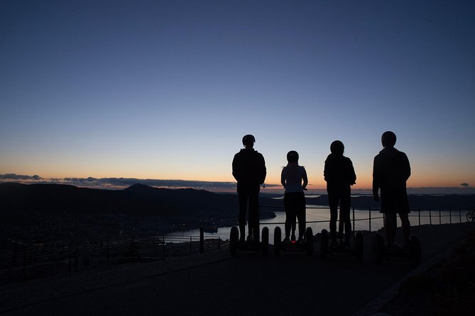 Segway Night Tour of Bergen - Reaching Mount Fløyen and the funicular