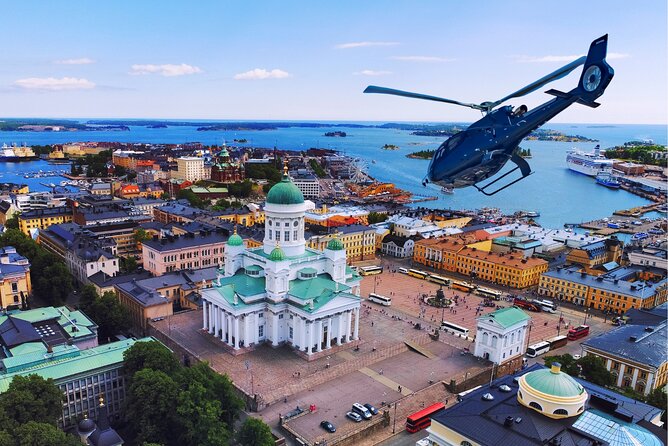 Sightseeing Helicopter Tour in Helsinki 45 Minutes - The Smoke Sauna and the Rock Church